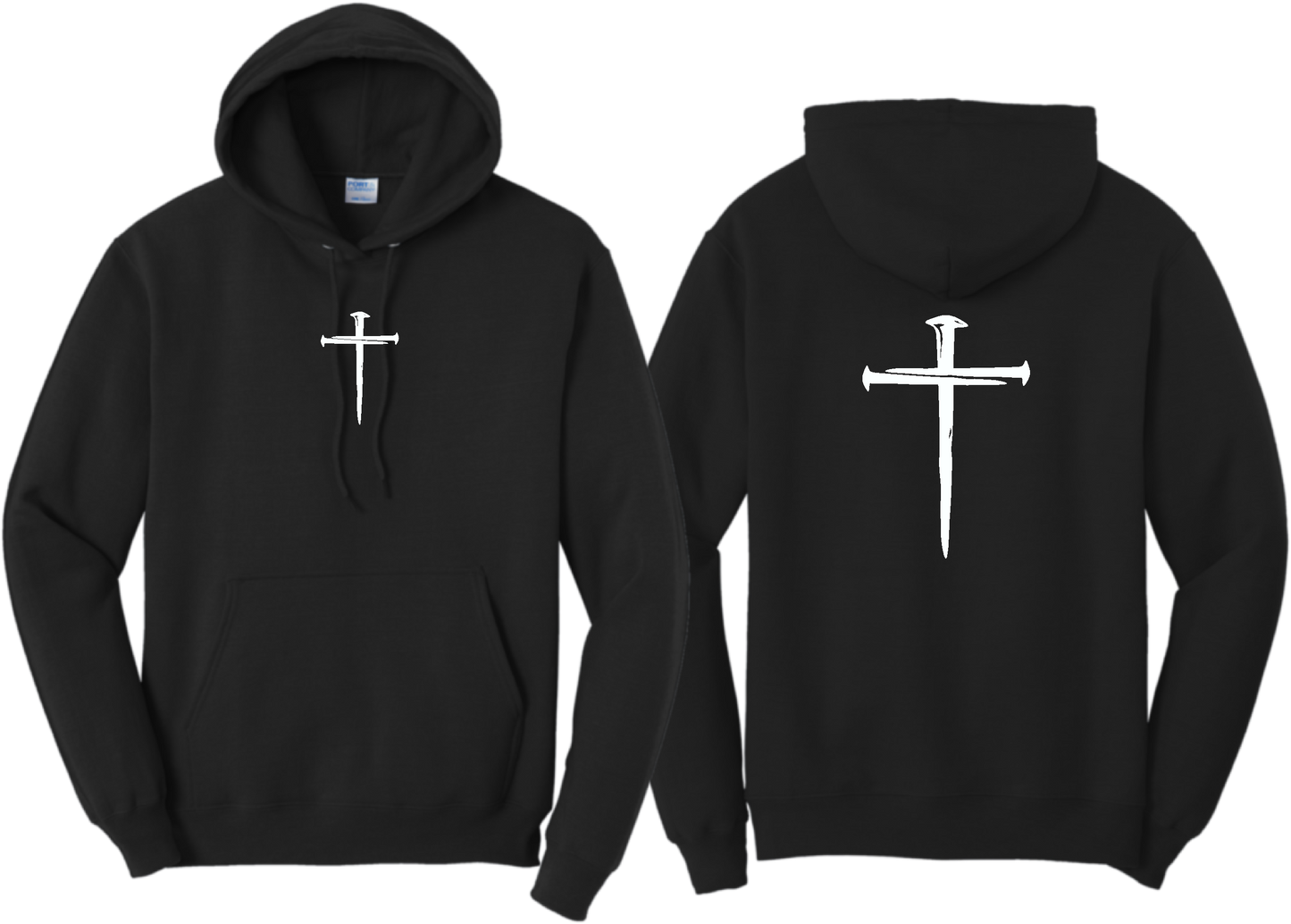 Mission Black Cross Hoodie