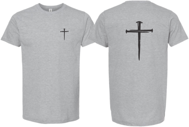 Mission Gray Cross Tee