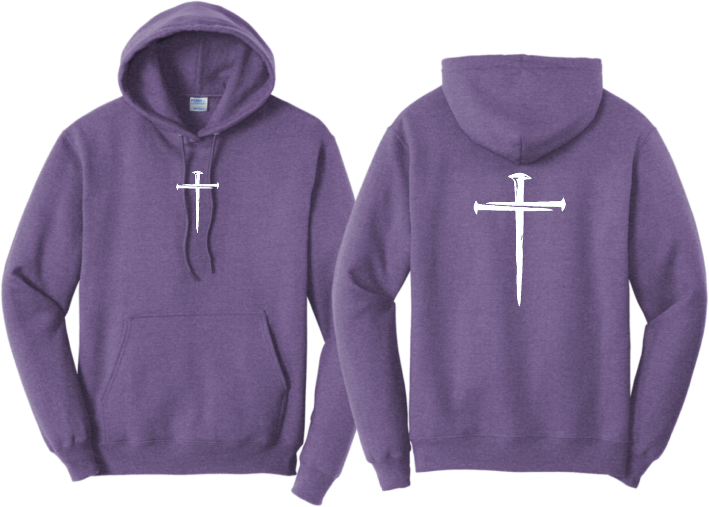 Purple Cross Hoodie