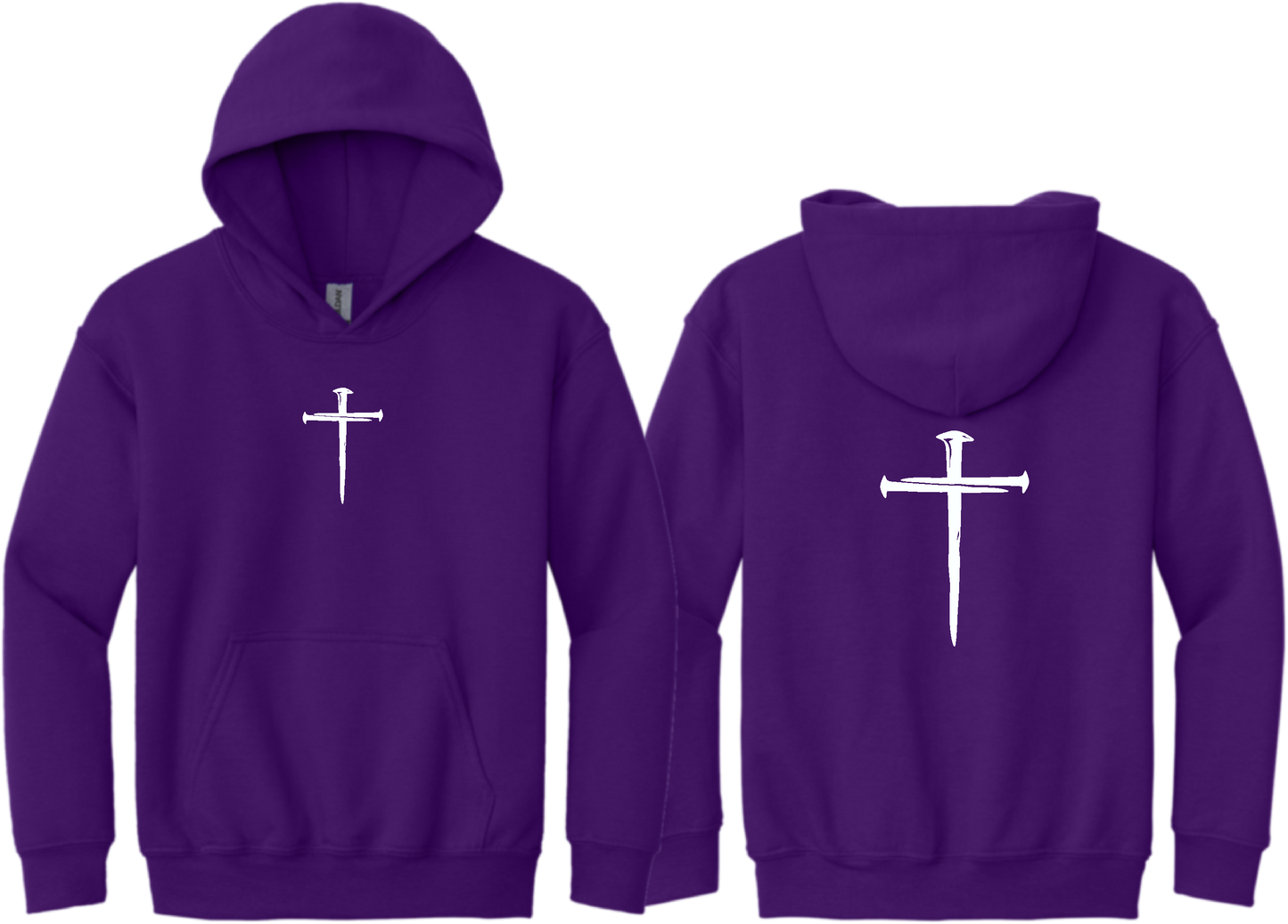 Purple Youth Cross Hoodie